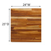 The MODI, Teak Counter Top 1.5inch Thickness